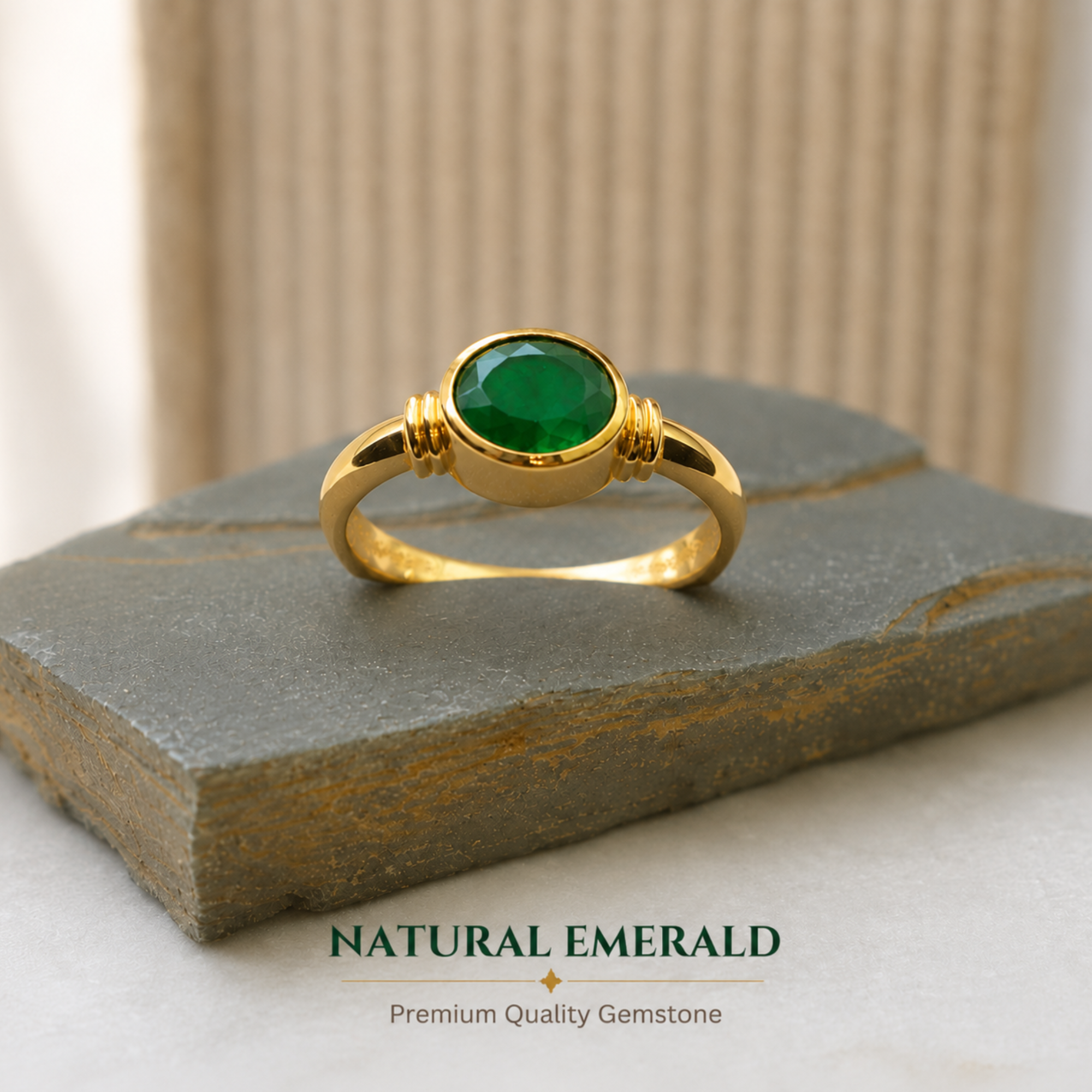 Natural Lavender Quartz Oval Gold Plated Ring