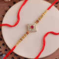 Premium Square Ruby AD Designer Rakhi