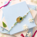 Premium Pearl & Crystal Thread Rakhi