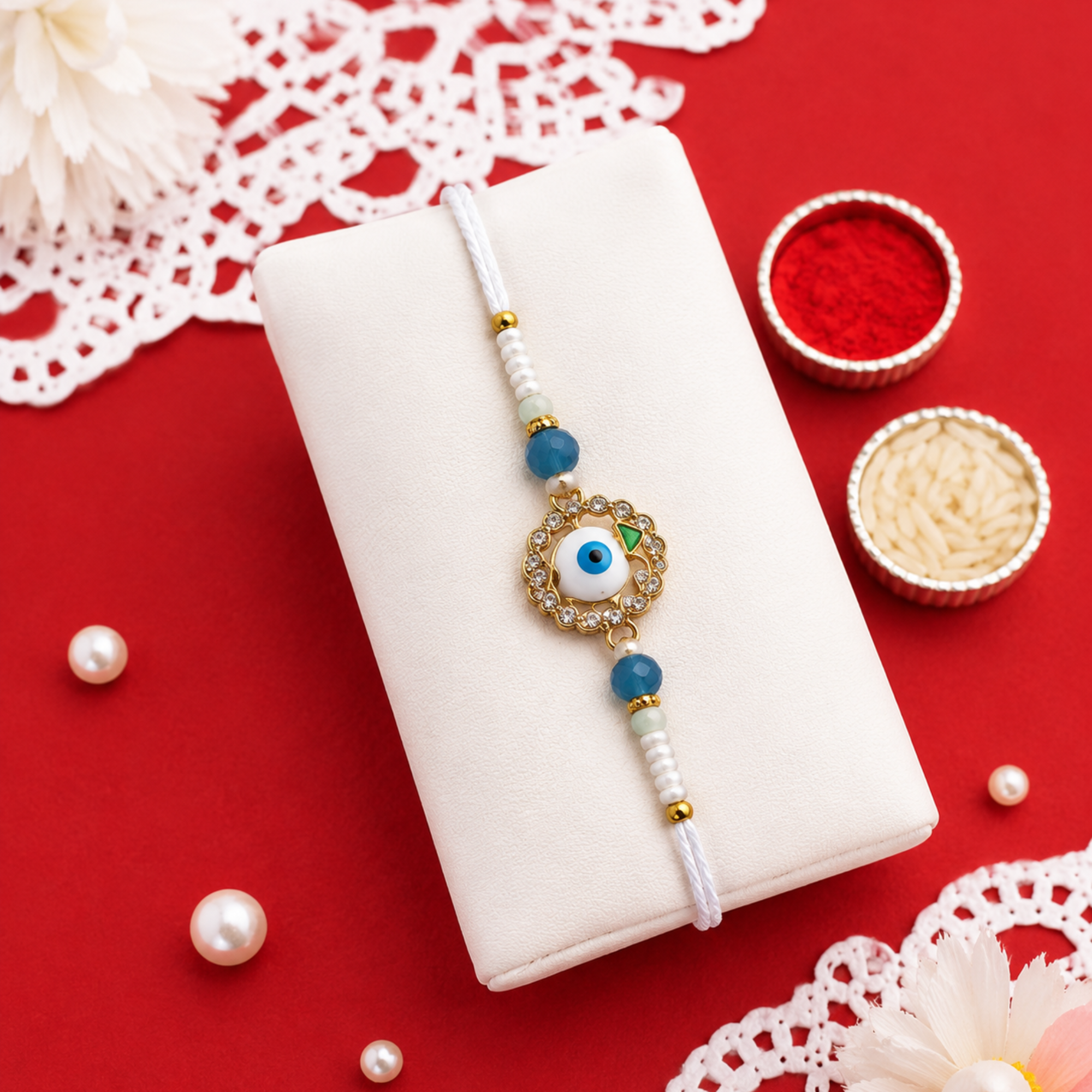 Evil Eye Beaded Rakh