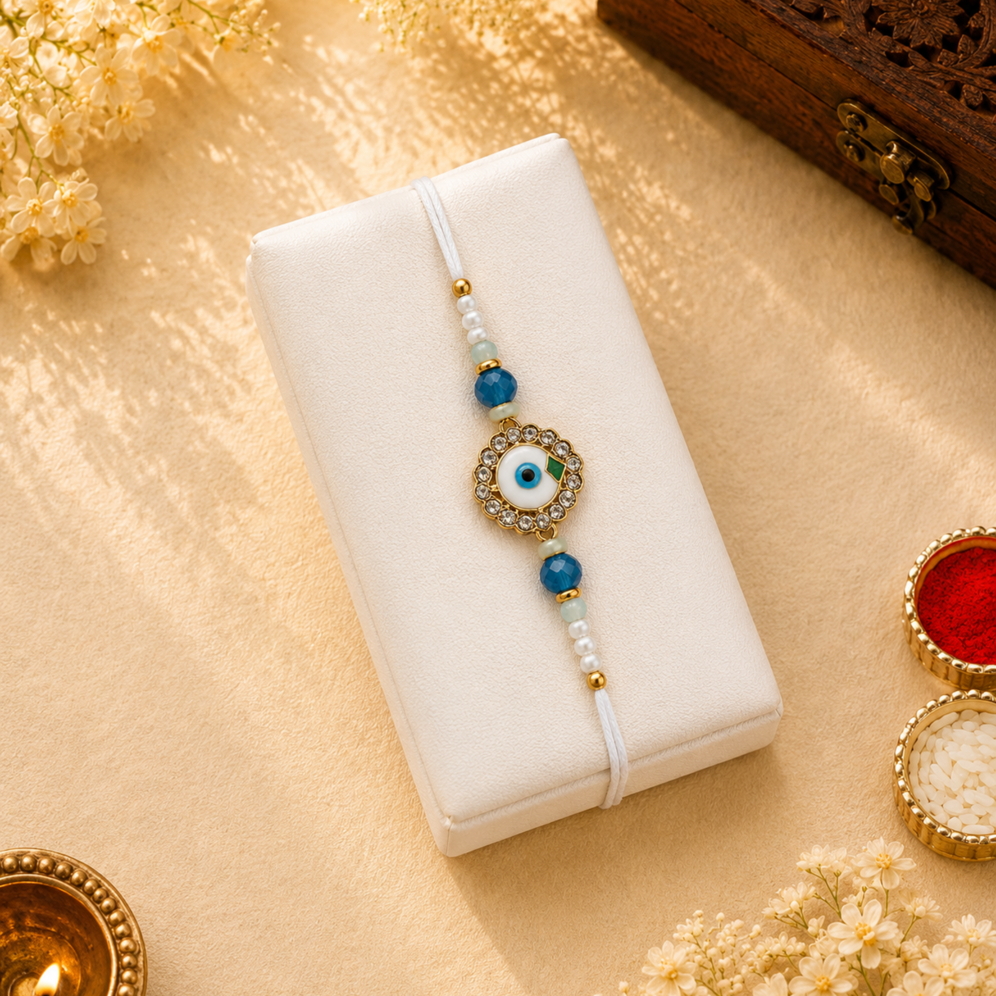 Evil Eye Beaded Rakh