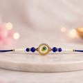 Peacock Feather Evil Eye Rakhi