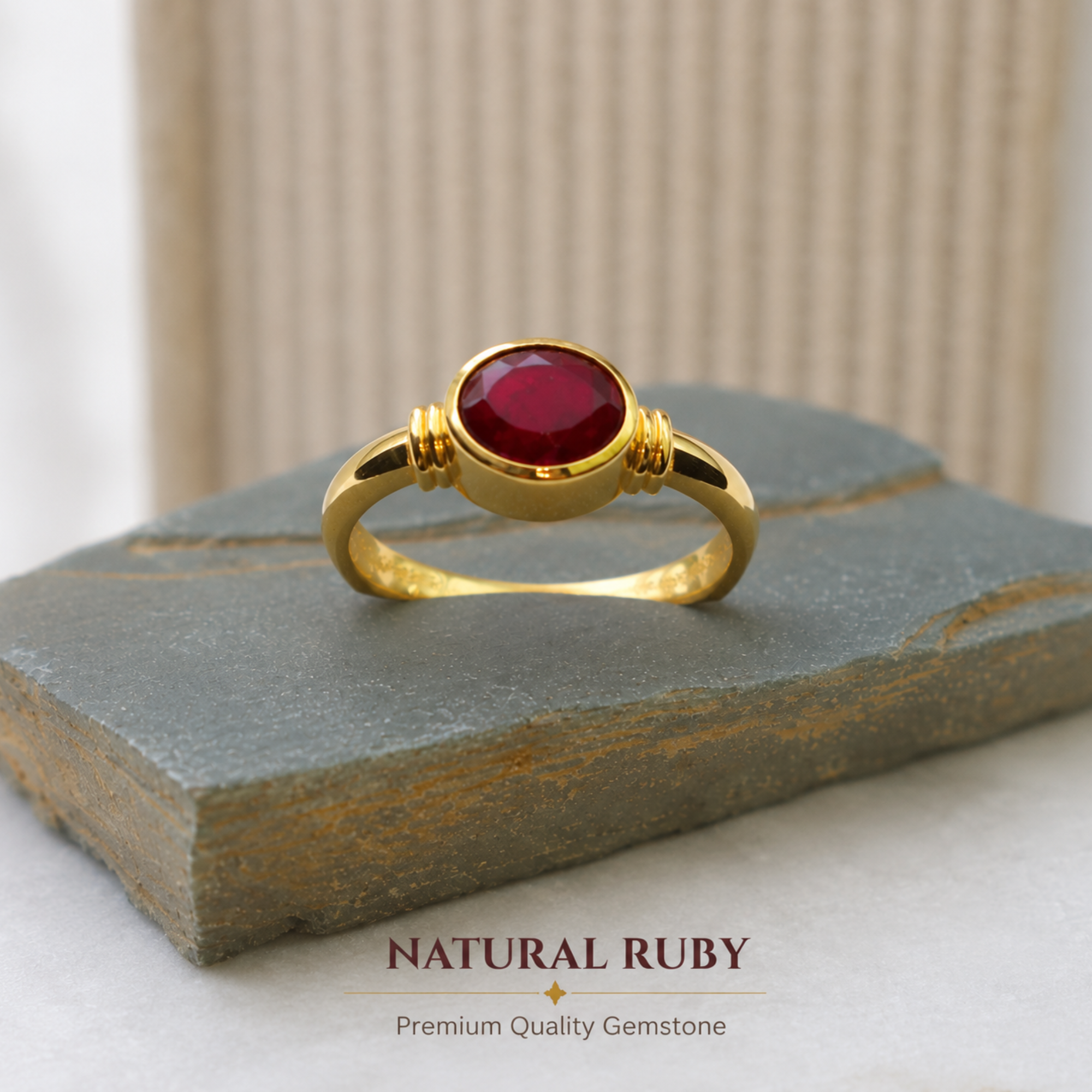 Natural Lavender Quartz Oval Gold Plated Ring